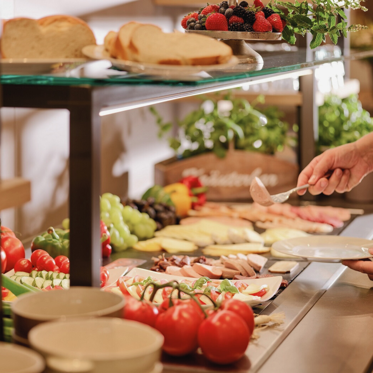 Ferienhof Hardthöhe - Urlaub auf dem Bauernhof, Frühstücksbüffet