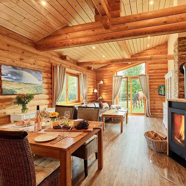 Ferienhof Hardthöhe- Urlaub auf dem Bauernhof, Ferienhaus Wohnzimmer